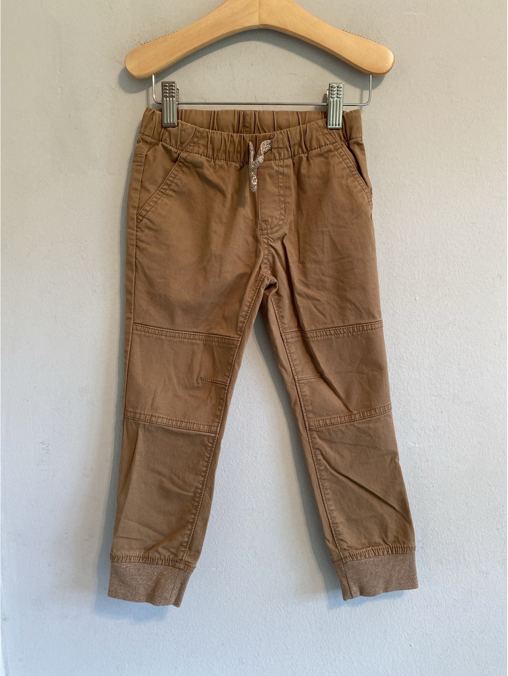 Cat & Jack Boys' Khaki Woven Jogger Pants 4T